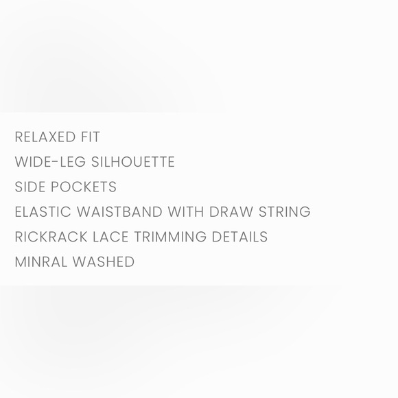 Blue Velvet floral pattern pants 100% cotton blue white trim bohemian wide leg M - Picture 15 of 15